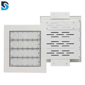 100W LED Explosion-Proof Canopy Light for Toll Station Oil Lamp with Emergency Feature IP65 Rating for Warehouse &amp; Office Use