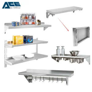 Wall-Mounted Storage Rack Commercial Kitchen Equipment