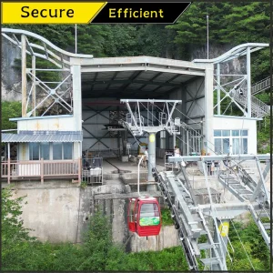 Modular Cableway System with Rapid Deployment Capability Amusement Park Ropeway Cable Car System Scenic Low Altitude Cableway Speed Gondola Lift