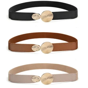 Fold Resistant Not Easily Cracked Lady PU Waist Belt for Workwear