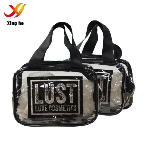 Eco-Friendly Recycled PVC Toiletry Cosmetic Bag Custom Color Matching Service PVC Makeup Bag