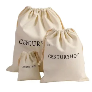 Bolsas de algodón personalizadas al por mayor con cordón para bolsos, joyería, ropa, zapatos, carteras y vestidos