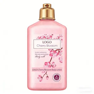 OEM Private Label Bulk Customization Moisturizing Nourishing Cherry Blossom Extract Body Lotion