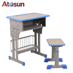 High Quality Primary Set Schools Cheap Student Desk And Chair With Drawer And Hook For Classroom
