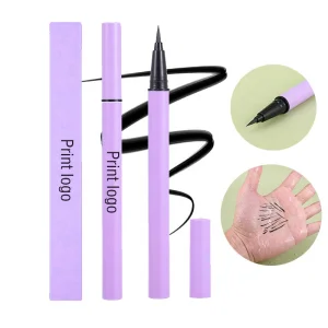 PM-20r Custom Loqo Dark Black Long Wear Waterproof Sweat-proof Vegan Matte Liquid Eyeliner Pen Eye Liner Pencil