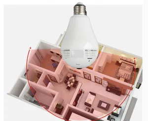 360 Degree Fisheye Light Network WiFi IP Zoom Infrared Camera