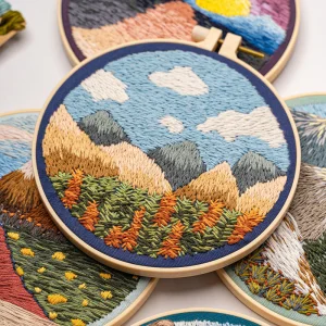 Landscape DIY Sewing Embroidery Kit