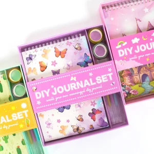 Back to School DIY Journal Set Handbook Stationery Set Scrapbooking Stickers, Scrapbook, Birthday Gift for Kids Educational Toy
