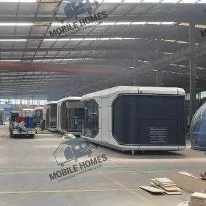 Excellent Natural Lighting Prefabricated Modular Space Capsule House for Resorts