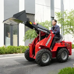 Construction Agricultural Diesel Compact Wheel Cargadoras Skid Steer 350kg Load Mini Skid Steer Loader with Seat Bucket Attachments