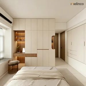Melinco Custom Same Color Door Wall Cabinet System
