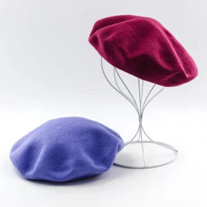 Japanese Style New Arrival Fashion Trend Women Striped Knitted Wool Beret Spring Autumn Party Hat