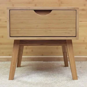 Mesa de cabeceira moderna feita de bambu para o lar e o quarto
