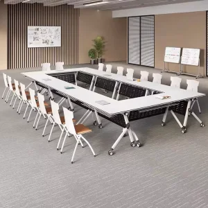 Folding Bamboo Rectangular Conference Table