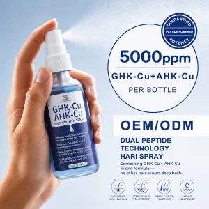 Natural GHK-Cu Copper Peptide Hair Growth Serum With Biotin