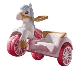 Children's Electric Ride-On Princess Carriage Rechargeable Battery Remote Control Unisex Toy Car