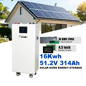 SZXUBA Lithium Solar Power Power Storage Station 16Kwh 15Kwh Lifepo4 Battery 51.2v 314Ah Home Solar System Battery Pack