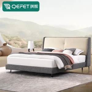 Italian Style Solid Wood Queen Bed