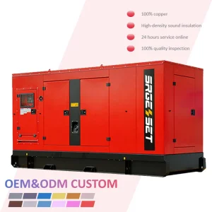 200kVA مولد ديزل صامت مثبت على مقطورة 400V 50Hz 1500rpm احتياطي