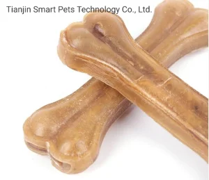 Factory Wholesale Rawhide Natural Color Pressed Bone Cat Dog Pet Chews Food