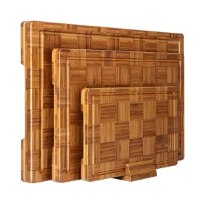 Extra Large Bamboo Cutting Board Set