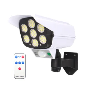 Solar Security LED Flood Light Outdoor Simulation Motion Sensor Wall Lamp Solar Surveillance Cameras Lights