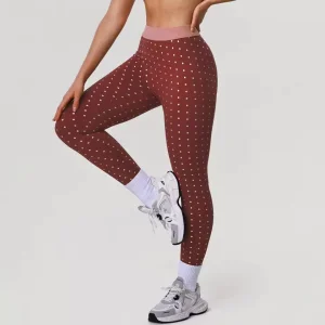 Pantalones de secado rápido de diseño especial para tallas grandes, con estampado de lunares, levantamiento de glúteos, control de abdomen, leggings de cintura alta, pantalones de yoga