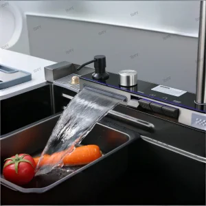 304 Stainless Steel Sink with Cutting Board and Faucet