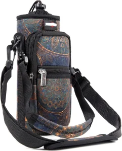 Adjustable neoprene water bottle holder 40 oz carrier