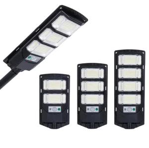 200W Solar Street Light IP65 Waterproof Super Bright LED Solar Street Lamp for Street Path Driveway Yard Parking Lot Security Lighting