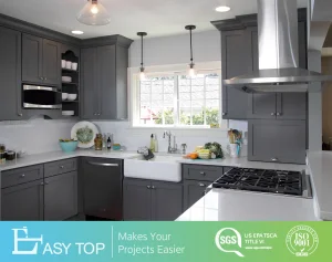 High Quality New Model Eco-Friendly Wood Solid Wood Cabinets Kitchen Units