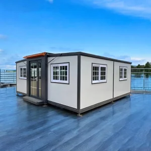 Casa modular de lujo doble ancho de dos pisos