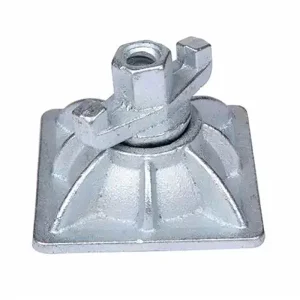 Galvanized Formwork Swivel Wing Nut With120*120 Anchor Plate for 15/17mm Tie Rod