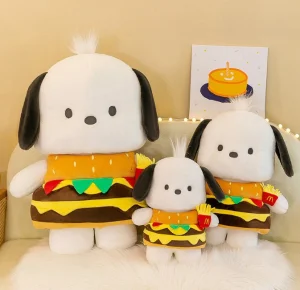 Nuevos juguetes de peluche y relleno de perro bebé coloridos, juguete suave de peluche para perro