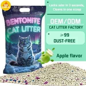 Wholesale Pet Supply Kitty Litter Odor Control Cat Litter Natural Pet Cleaning Sand Clumping Cat Litter Strong Clumping Cat Litter Sand Bentonite Cat Litter