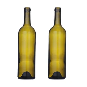 Wholesale  750ml Antique Green Cork Finish Wine Bottles Manufacturers, Supplier