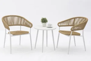 Eulo Patio Furniture Set Aluminum Outdoor Dining Table Chairs