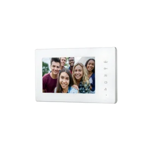 2 Wires 7 Inch Screen Entry System Indoor Monitor with Physical Button Easy Installation 2-Way Intercom Video Door Phone