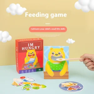 Montessori-Inspired Paper Educational Toys Kindergarten Feeding Games for Babies' Fine Motor Skills Training