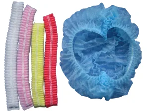 Allesd Cleanroom Elastic Round Disposable PP Non Woven Cap Bouffant Cap