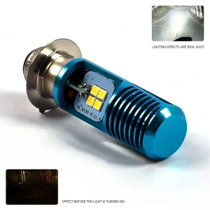 Motorcycle H4 LED Fog Bulb Light Headlight Strobe Light Motor Bike Accessories