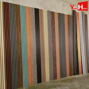 Best Price Building Material 3D Wood Plastic Composite Fluted Decorative Acoustic Ceiling Interior/Exterior PVC/WPC Wall Panel