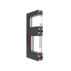 JD Standard Thermal Break Double Tempered Low-E Glass Aluminum Alloy Casement Windows Folding Screen Windproof Energy Star