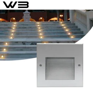Aluminium LED Recessed Step &amp; Wall Light IP67 Waterproof Rust Proof for Courtyard Steps Patio Wall Garden Path
