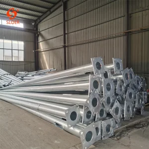 SLOER Custom Conical Tapered Galvanized Double Single Arms 4m 5m 6m 7m 8m 9m 10m 11m 12m Lamp Post Street Light Pole