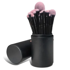 18PCS Conjunto de Pincéis de Maquiagem Profissional Pincéis de Maquiagem Antibacterianos Pincéis de Base Pincéis de Sombra Pincéis de Contorno Pincéis de Cosméticos