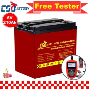 Bateria Gel de Longa Duração para Sistema de Energia Solar Uso Marinho/Carrinho de Golfe