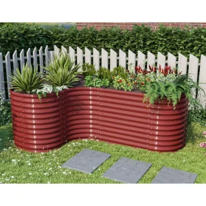 Bajo de Jardín Elevado Galvanizado Modular Personalizable a Prueba de Óxido para Parque Ecológico