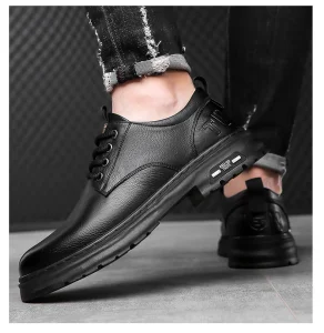 Hot Selling Men's Casual PU Shoes 2026 New Style Business Workwear Shoes