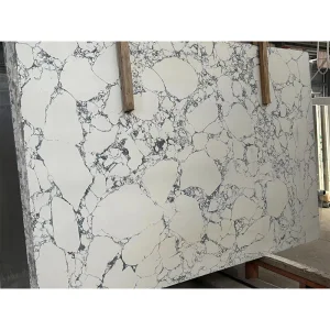Polished/Honed Engineered/Artificial Stone Slabs Bianco Carrara/Calacatta White Veins/Arabescato Marble for Wall Tiles/Flooring/Background/Building Materials